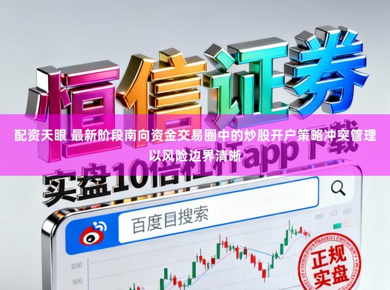 配资天眼 最新阶段南向资金交易圈中的炒股开户策略冲突管理以风险边界清晰