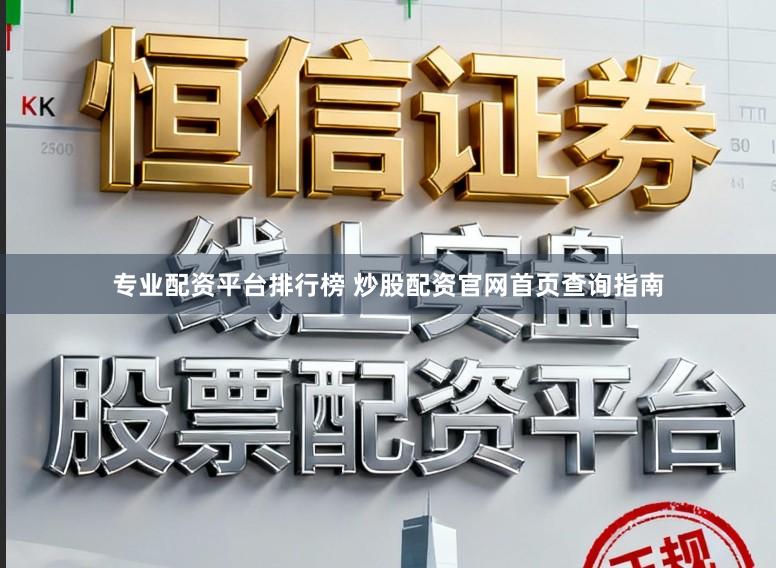 专业配资平台排行榜 炒股配资官网首页查询指南